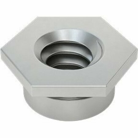 BSC PREFERRED Flush-Mount Press-Fit Nut for Sheet Metal 6-32 Thread Size for 0.125 Minimum Panel Thickness, 25PK 94674A515